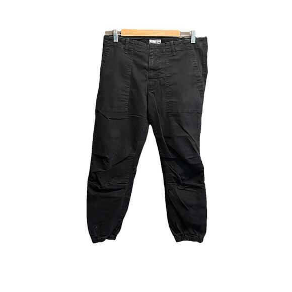 Nili Lotan 111/88 80 NL Black Cropped Women's Military Jogger Pants Size 8 - Picture 1 of 6